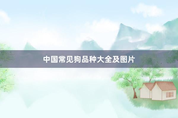 中国常见狗品种大全及图片
